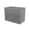 GoodHome Imandra Gloss Grey Wall-mounted Vanity & Basin Vanity & Basin Cabinet (W)800mm (H)600mm -Crystal Bathware goodhome imandra gloss grey wall mounted vanity basin vanity basin cabinet w 800mm h 600mm3663602932833 01bq