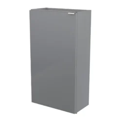 GoodHome Imandra Gloss Grey & White Freestanding Vanity Unit & Basin Set (H)790mm -Crystal Bathware goodhome imandra gloss grey white freestanding vanity unit basin set h 790mm3663602298038 22c bq