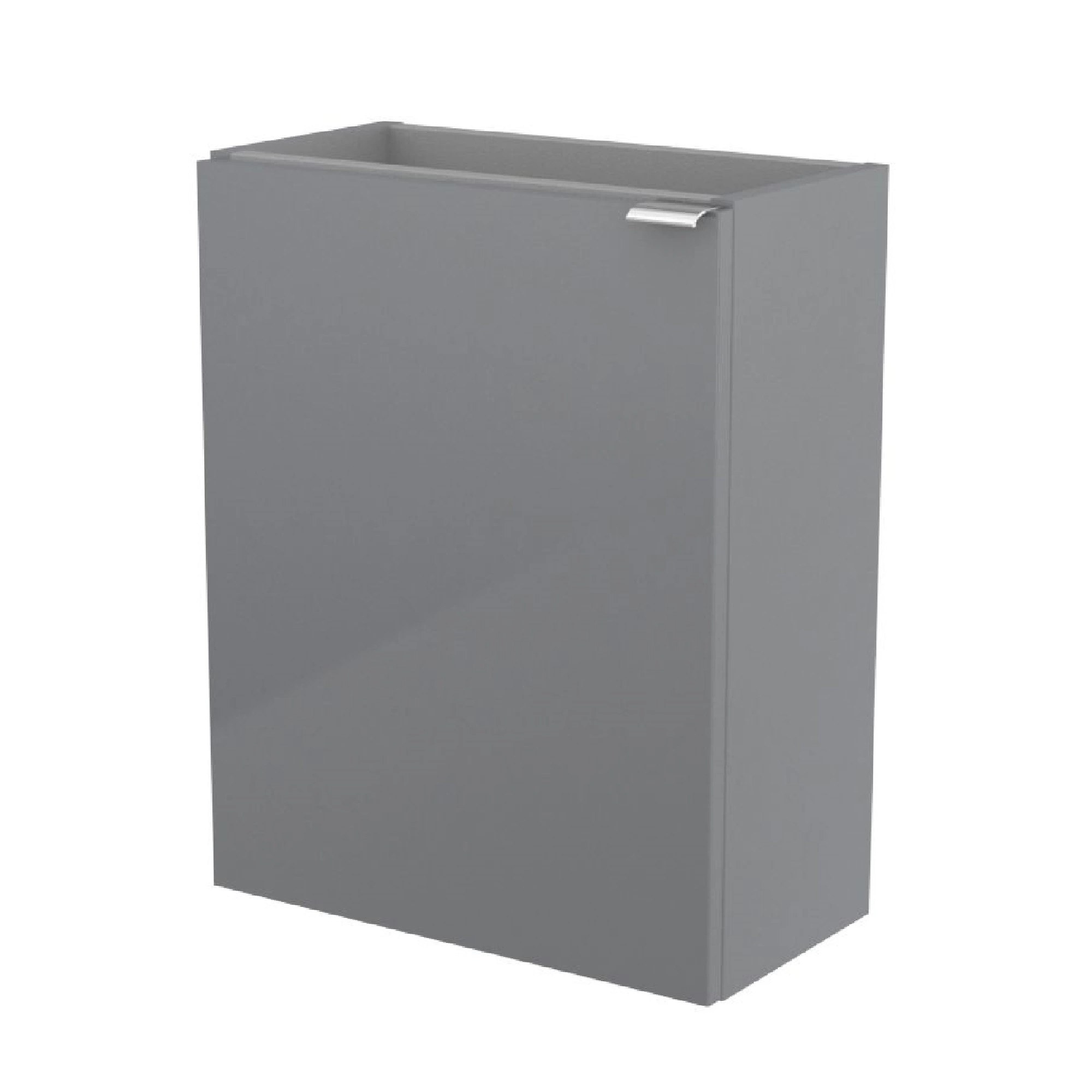 GoodHome Imandra Gloss Grey & White Wall-mounted Vanity Unit & Basin Set (H)550mm 5 GoodHome Imandra Gloss Grey & White Wall-mounted Vanity Unit & Basin Set (H)550mm - Image 3