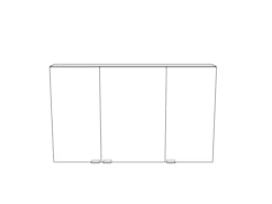 GoodHome Imandra Gloss Non Illuminated Wall-mounted Compact Mirrored Bathroom Cabinet (W)1000mm (H)600mm -Crystal Bathware goodhome imandra gloss non illuminated wall mounted compact mirrored bathroom cabinet w 1000mm h 600mm3663602933731 03t