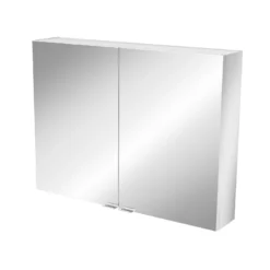 GoodHome Imandra Gloss Non Illuminated Wall-mounted Compact Mirrored Bathroom Cabinet (W)800mm (H)600mm