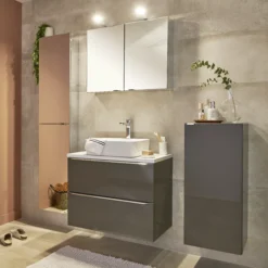 GoodHome Imandra Gloss Non Illuminated Wall-mounted Compact Mirrored Bathroom Cabinet (W)800mm (H)600mm 22 GoodHome Imandra Gloss Non Illuminated Wall-mounted Compact Mirrored Bathroom Cabinet (W)800mm (H)600mm -Crystal Bathware goodhome imandra gloss non illuminated wall mounted compact mirrored bathroom cabinet w 800mm h 600mm5059340018799 02i