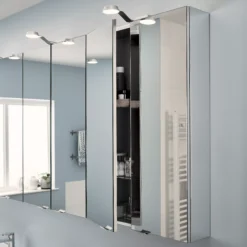 GoodHome Imandra Gloss Non Illuminated Wall-mounted Tall Mirrored Bathroom Cabinet (W)600mm (H)900mm 27 GoodHome Imandra Gloss Non Illuminated Wall-mounted Tall Mirrored Bathroom Cabinet (W)600mm (H)900mm -Crystal Bathware goodhome imandra gloss non illuminated wall mounted tall mirrored bathroom cabinet w 600mm h 900mm3663602933403 31i