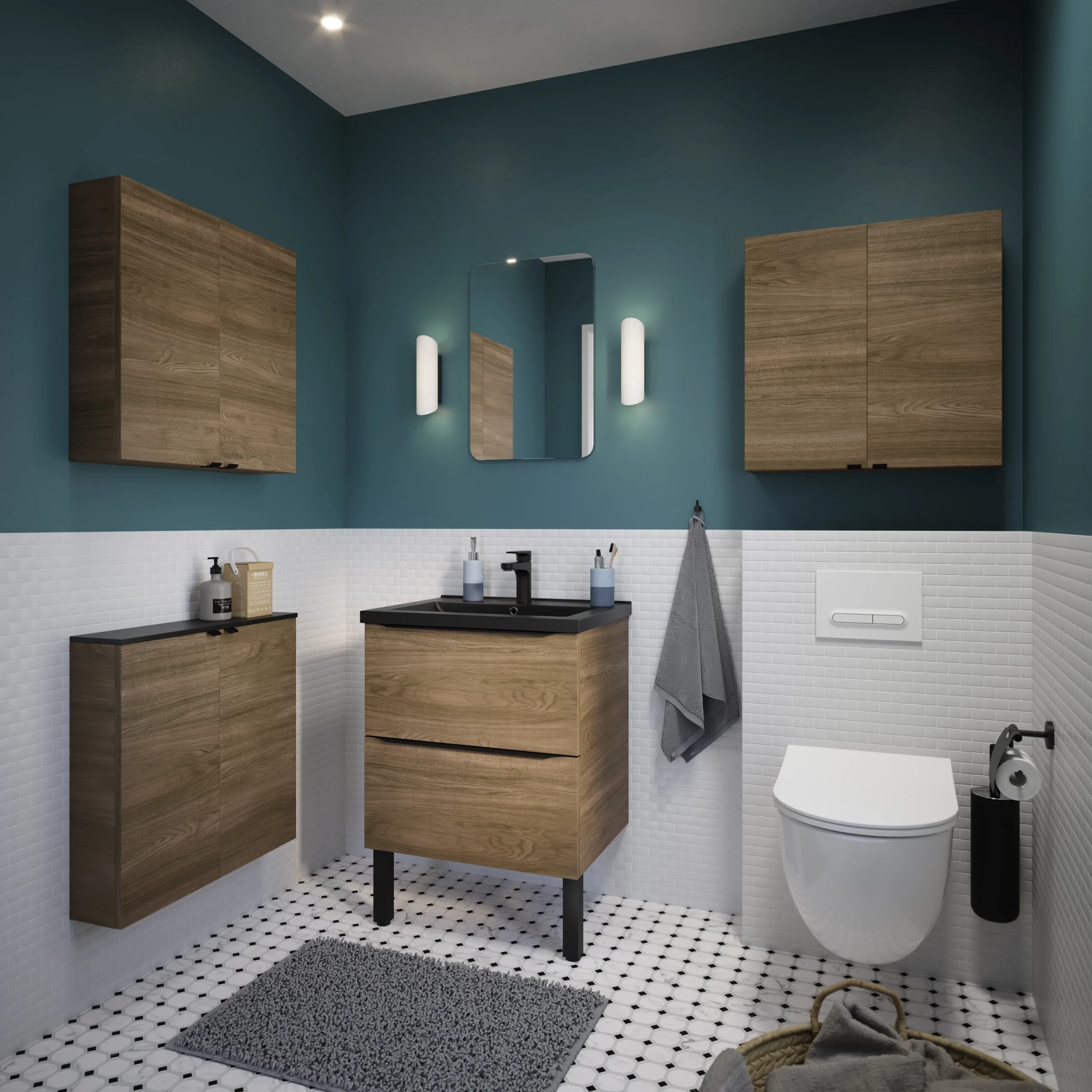 GoodHome Imandra Gloss Non Illuminated Wall-mounted Tall Mirrored Bathroom Cabinet (W)600mm (H)900mm 19 GoodHome Imandra Gloss Non Illuminated Wall-mounted Tall Mirrored Bathroom Cabinet (W)600mm (H)900mm - Image 17