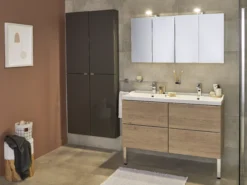 GoodHome Imandra Gloss Silver Non Illuminated Wall-mounted Compact Mirrored Bathroom Cabinet (W)600mm (H)600mm -Crystal Bathware goodhome imandra gloss silver non illuminated wall mounted compact mirrored bathroom cabinet w 600mm h 600mm3663602526759 41i