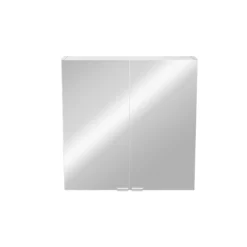 GoodHome Imandra Gloss Silver Non Illuminated Wall-mounted Compact Mirrored Bathroom Cabinet (W)600mm (H)600mm -Crystal Bathware goodhome imandra gloss silver non illuminated wall mounted compact mirrored bathroom cabinet w 600mm h 600mm3663602933717 02bq