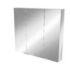 GoodHome Imandra Gloss Silver Wall-mounted Mirrored Bathroom Cabinet (W)1000mm (H)900mm -Crystal Bathware goodhome imandra gloss silver wall mounted mirrored bathroom cabinet w 1000mm h 900mm3663602933427 01bq