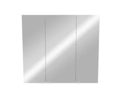 GoodHome Imandra Gloss Silver Wall-mounted Mirrored Bathroom Cabinet (W)1000mm (H)900mm -Crystal Bathware goodhome imandra gloss silver wall mounted mirrored bathroom cabinet w 1000mm h 900mm3663602933427 02bq