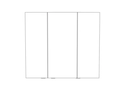 GoodHome Imandra Gloss Silver Wall-mounted Mirrored Bathroom Cabinet (W)1000mm (H)900mm -Crystal Bathware goodhome imandra gloss silver wall mounted mirrored bathroom cabinet w 1000mm h 900mm3663602933427 03t