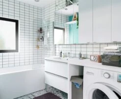 GoodHome Imandra Gloss Silver Wall-mounted Mirrored Bathroom Cabinet (W)1000mm (H)900mm -Crystal Bathware goodhome imandra gloss silver wall mounted mirrored bathroom cabinet w 1000mm h 900mm3663602933427 04bq