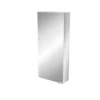 GoodHome Imandra Gloss Silver Wall-mounted Mirrored Bathroom Cabinet (W)400mm (H)900mm -Crystal Bathware goodhome imandra gloss silver wall mounted mirrored bathroom cabinet w 400mm h 900mm3663602933397 01bq