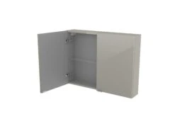 GoodHome Imandra Gloss Taupe Wall Cabinet (W)800mm (H)600mm -Crystal Bathware goodhome imandra gloss taupe wall cabinet w 800mm h 600mm3663602933694 03bq