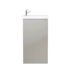 GoodHome Imandra Gloss Taupe & White Freestanding Vanity Unit & Basin Set (H)790mm 12 GoodHome Imandra Gloss Taupe & White Freestanding Vanity Unit & Basin Set (H)790mm -Crystal Bathware goodhome imandra gloss taupe white freestanding vanity unit basin set h 790mm3663602298052 02c bq