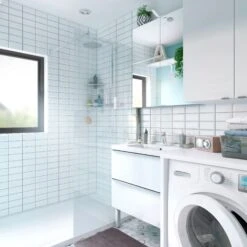 GoodHome Imandra Gloss Wall-mounted Mirrored Bathroom Cabinet (W)800mm (H)900mm -Crystal Bathware goodhome imandra gloss wall mounted mirrored bathroom cabinet w 800mm h 900mm3663602933410 04bq