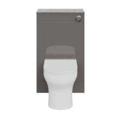 GoodHome Imandra Gloss Warm Grey Freestanding Toilet Cabinet (W)500mm (H)840mm -Crystal Bathware goodhome imandra gloss warm grey freestanding toilet cabinet w 500mm h 840mm5059340394060 22c