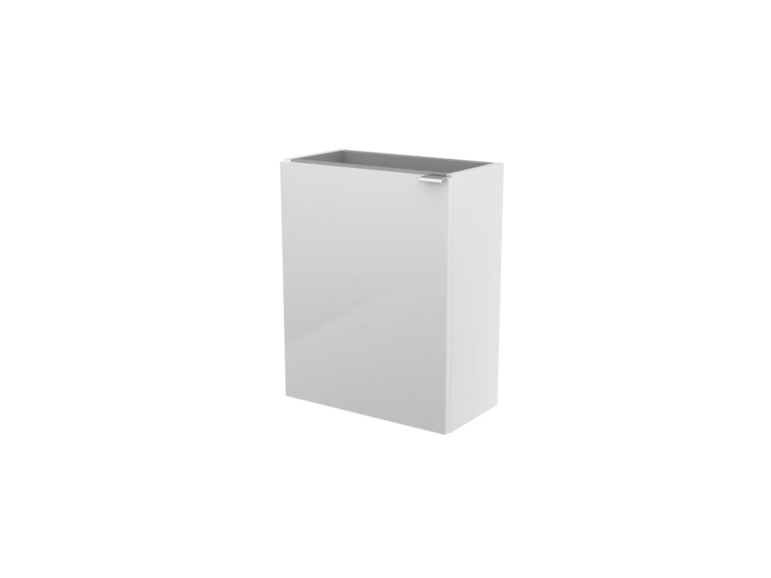 GoodHome Imandra Gloss White 1 Door Wall-mounted Bathroom Basin Cloakroom Unit (W)440mm (H)550mm 3 GoodHome Imandra Gloss White 1 Door Wall-mounted Bathroom Basin Cloakroom Unit (W)440mm (H)550mm