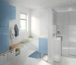 GoodHome Imandra Gloss White 1 Door Wall-mounted Bathroom Basin Cloakroom Unit (W)440mm (H)550mm 22 GoodHome Imandra Gloss White 1 Door Wall-mounted Bathroom Basin Cloakroom Unit (W)440mm (H)550mm -Crystal Bathware goodhome imandra gloss white 1 door wall mounted bathroom basin cloakroom unit w 440mm h 550mm3663602933021 02i bq