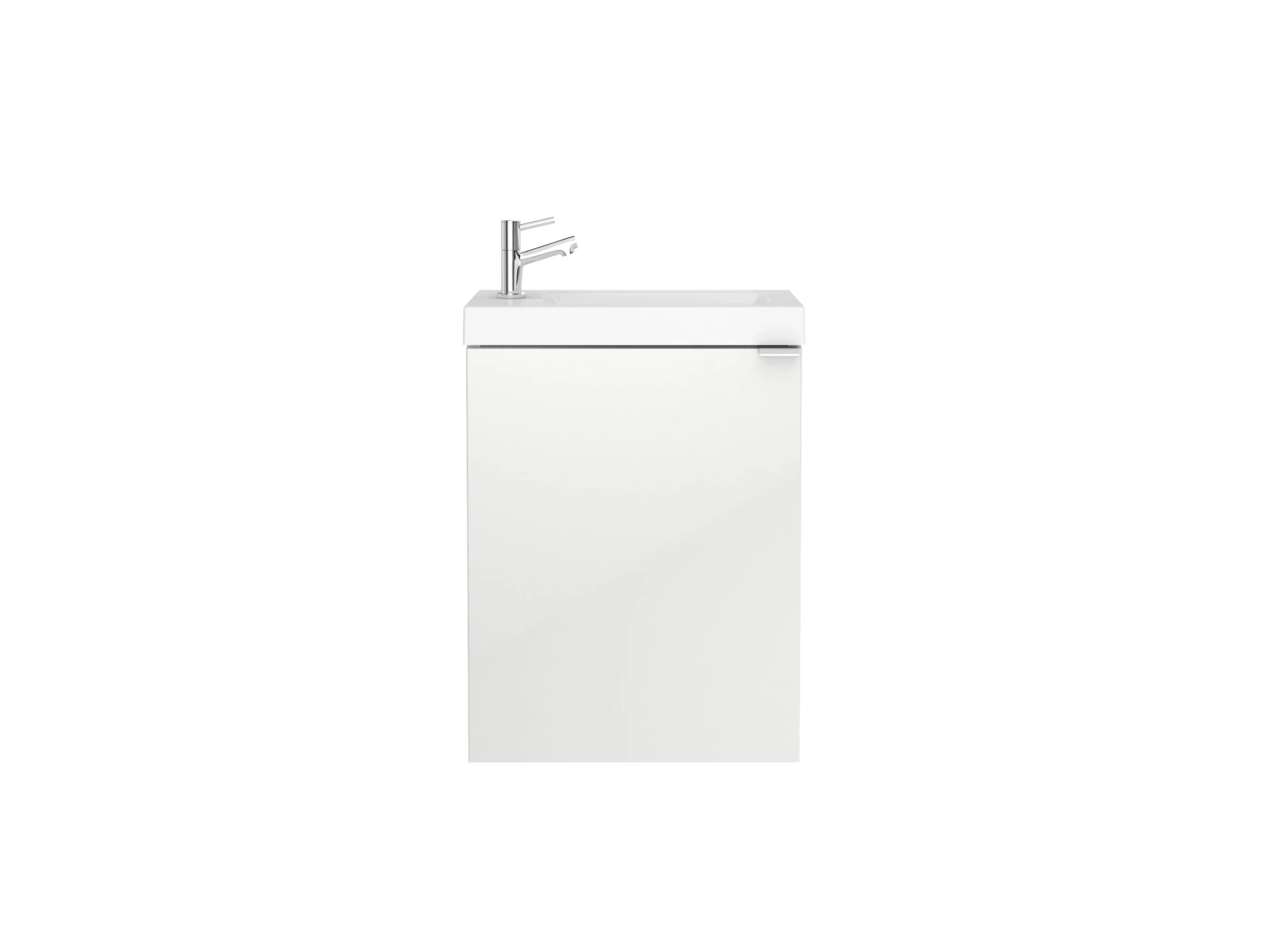 GoodHome Imandra Gloss White 1 Door Wall-mounted Bathroom Basin Cloakroom Unit (W)440mm (H)550mm 6 GoodHome Imandra Gloss White 1 Door Wall-mounted Bathroom Basin Cloakroom Unit (W)440mm (H)550mm - Image 4