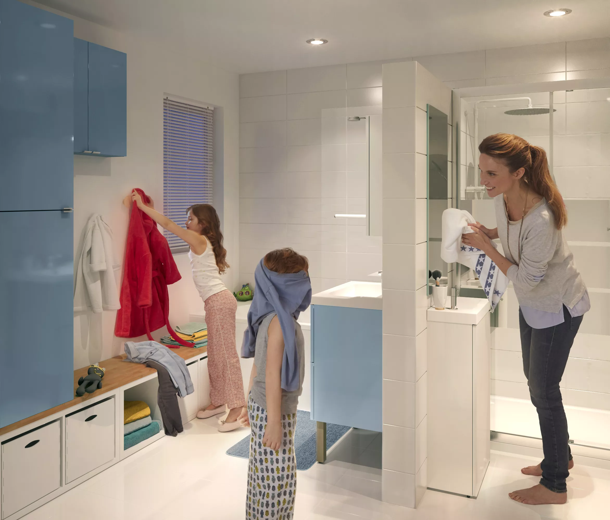 GoodHome Imandra Gloss White 1 Door Wall-mounted Bathroom Basin Cloakroom Unit (W)440mm (H)550mm 10 GoodHome Imandra Gloss White 1 Door Wall-mounted Bathroom Basin Cloakroom Unit (W)440mm (H)550mm - Image 8