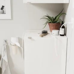 GoodHome Imandra Gloss White Deep Single Door Wall Cabinet (W)400mm (H)900mm -Crystal Bathware goodhome imandra gloss white deep single door wall cabinet w 400mm h 900mm3663602933434 36i