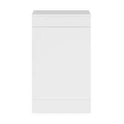 GoodHome Imandra Gloss White Freestanding Toilet Cabinet (W)500mm (H)840mm -Crystal Bathware goodhome imandra gloss white freestanding toilet cabinet w 500mm h 840mm5059340394046 02c