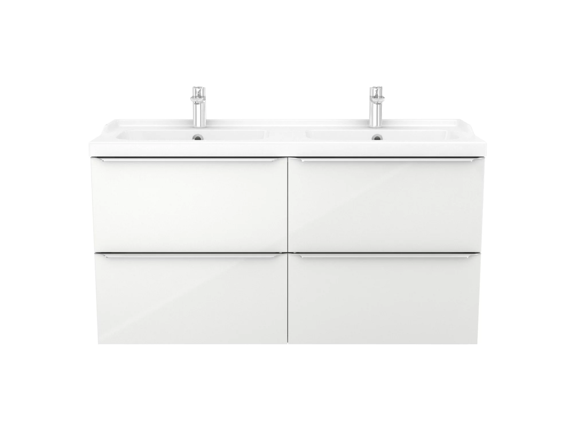 GoodHome Imandra Gloss White Vanity & Basin Cabinet (W)1200mm (H)600mm 7 GoodHome Imandra Gloss White Vanity & Basin Cabinet (W)1200mm (H)600mm - Image 5