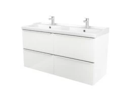 GoodHome Imandra Gloss White Vanity & Basin Cabinet (W)1200mm (H)600mm 30 GoodHome Imandra Gloss White Vanity & Basin Cabinet (W)1200mm (H)600mm -Crystal Bathware goodhome imandra gloss white vanity basin cabinet w 1200mm h 600mm3663602932901 24c
