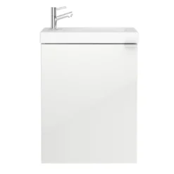 GoodHome Imandra Gloss White Vanity Unit & Basin Set (H)550mm -Crystal Bathware goodhome imandra gloss white vanity unit basin set h 550mm3663602298113 02c bq