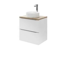 GoodHome Imandra Gloss White Wall-mounted Vanity & Basin Vanity & Basin Cabinet (W)600mm (H)600mm -Crystal Bathware goodhome imandra gloss white wall mounted vanity basin vanity basin cabinet w 600mm h 600mm3663602932789 42c