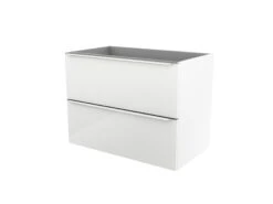 GoodHome Imandra Gloss White Wall-mounted Vanity & Basin Vanity & Basin Cabinet (W)800mm (H)600mm