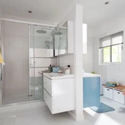 GoodHome Imandra Gloss White Wall-mounted Vanity & Basin Vanity & Basin Cabinet (W)800mm (H)600mm -Crystal Bathware goodhome imandra gloss white wall mounted vanity basin vanity basin cabinet w 800mm h 600mm3663602932826 08bq