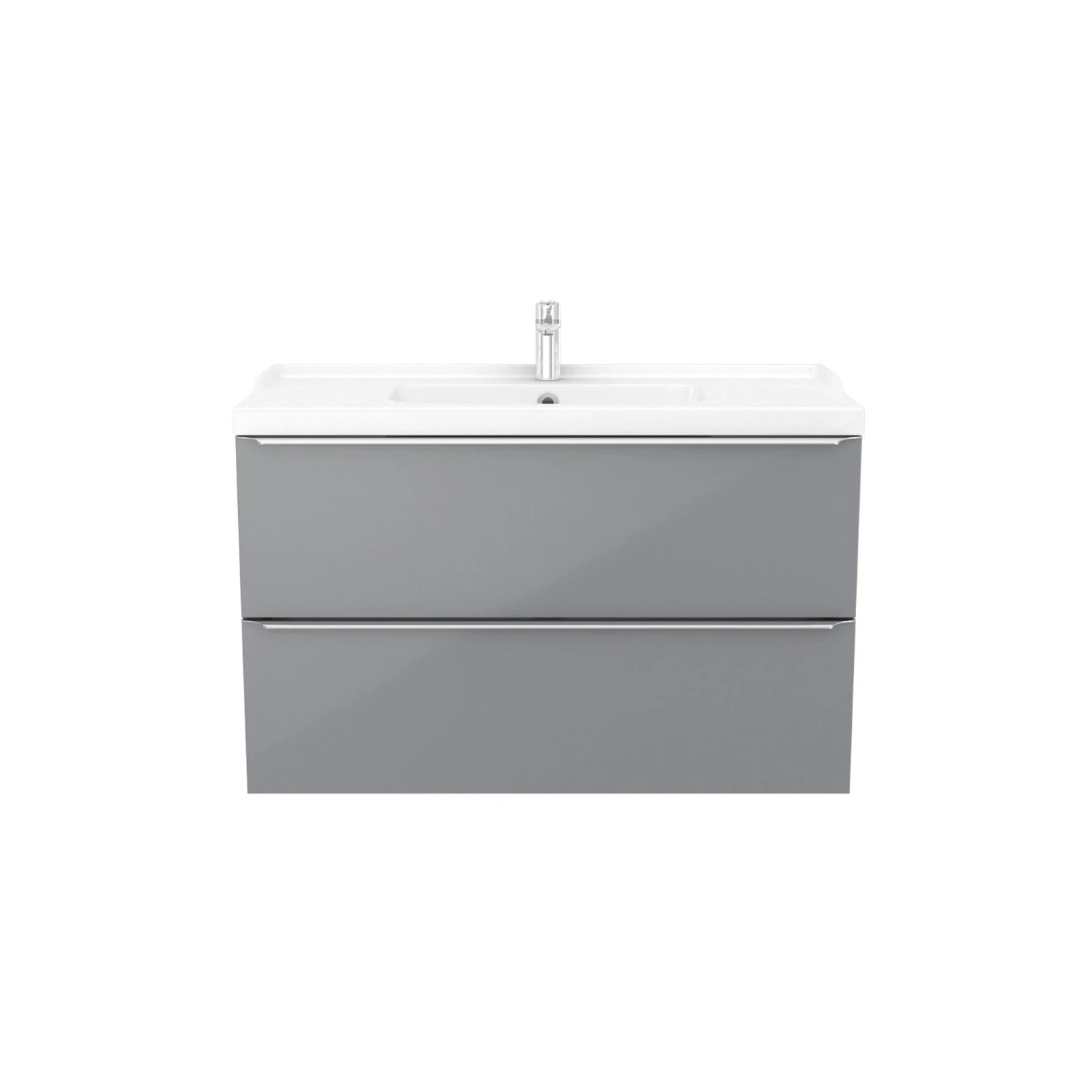 GoodHome Imandra & Lana Grey Wall-mounted Vanity Unit & Basin Set (W)1004mm 6 GoodHome Imandra & Lana Grey Wall-mounted Vanity Unit & Basin Set (W)1004mm - Image 4