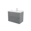GoodHome Imandra & Lana Grey Wall-mounted Vanity Unit & Basin Set (W)804mm 2 GoodHome Imandra & Lana Grey Wall-mounted Vanity Unit & Basin Set (W)804mm -Crystal Bathware goodhome imandra lana grey wall mounted vanity unit basin set w 804mm3663602313328 24c bq