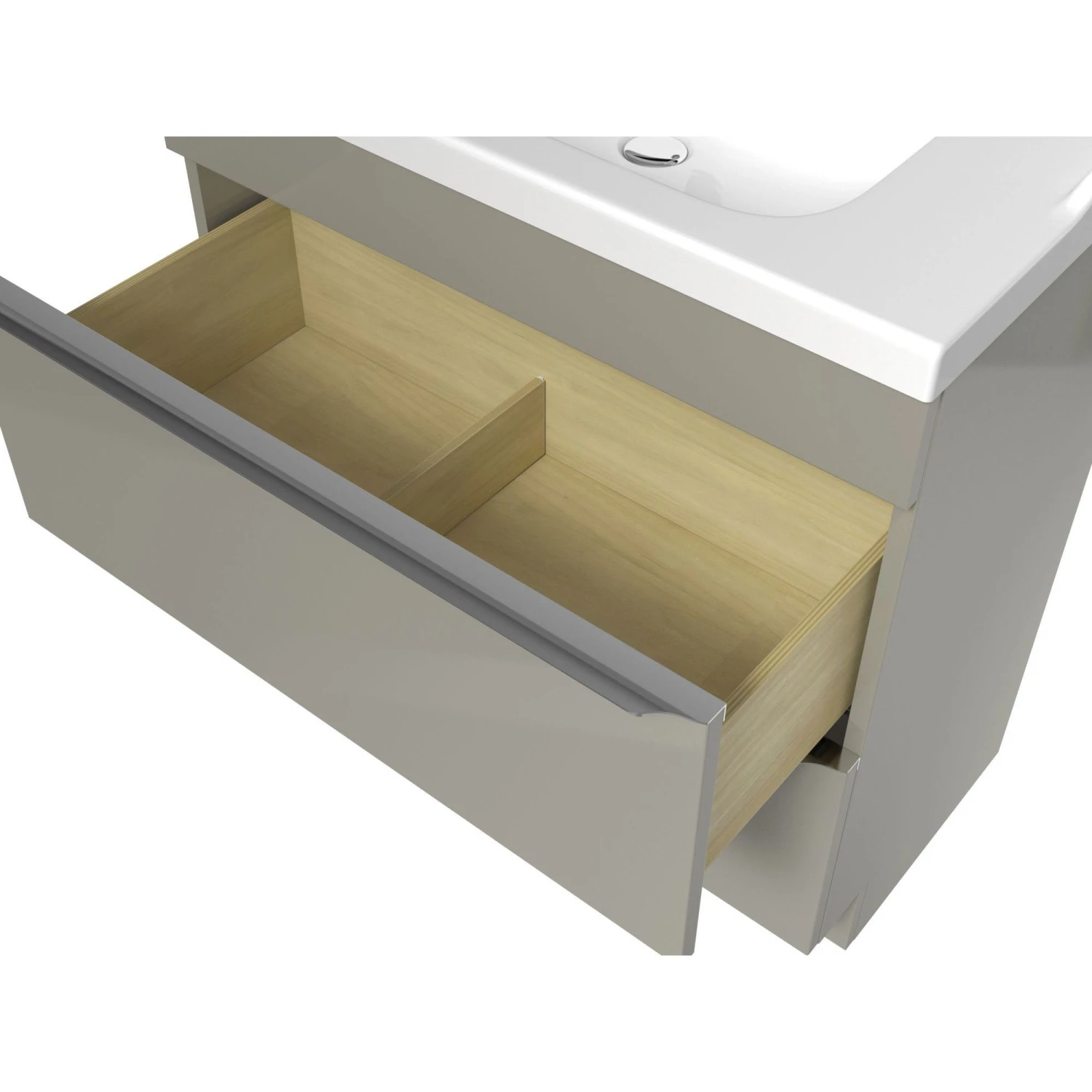 GoodHome Imandra & Lana Taupe Freestanding Vanity Unit & Basin Set (W)804mm 7 GoodHome Imandra & Lana Taupe Freestanding Vanity Unit & Basin Set (W)804mm - Image 5