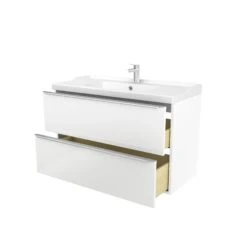 GoodHome Imandra & Lana White Wall-mounted Vanity Unit & Basin Set (W)1004mm 13 GoodHome Imandra & Lana White Wall-mounted Vanity Unit & Basin Set (W)1004mm -Crystal Bathware goodhome imandra lana white wall mounted vanity unit basin set w 1004mm3663602312963 05c bq
