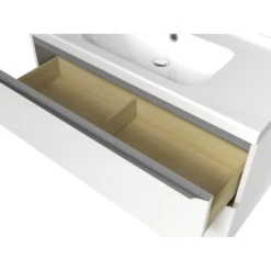 GoodHome Imandra & Lana White Wall-mounted Vanity Unit & Basin Set (W)1004mm 14 GoodHome Imandra & Lana White Wall-mounted Vanity Unit & Basin Set (W)1004mm -Crystal Bathware goodhome imandra lana white wall mounted vanity unit basin set w 1004mm3663602312963 06c bq