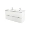 GoodHome Imandra & Lana White Wall-mounted Vanity Unit & Basin Set (W)1204mm 2 GoodHome Imandra & Lana White Wall-mounted Vanity Unit & Basin Set (W)1204mm -Crystal Bathware goodhome imandra lana white wall mounted vanity unit basin set w 1204mm3663602313113 04c bq