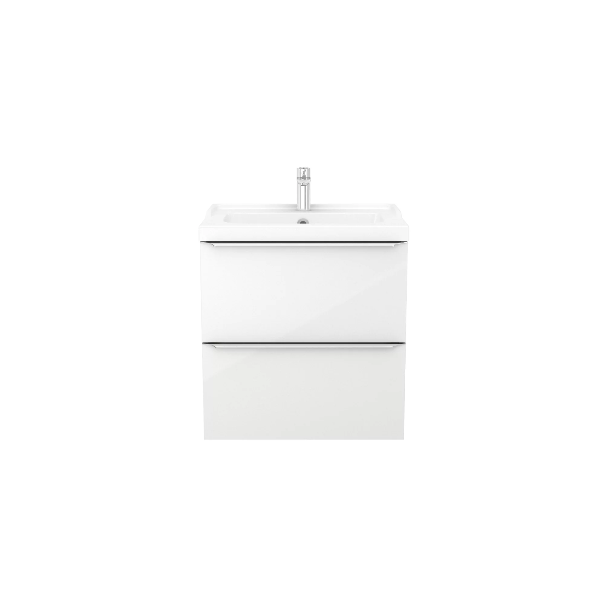 GoodHome Imandra & Lana White Wall-mounted Vanity Unit & Basin Set (W)604mm 6 GoodHome Imandra & Lana White Wall-mounted Vanity Unit & Basin Set (W)604mm - Image 4