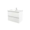 GoodHome Imandra & Lana White Wall-mounted Vanity Unit & Basin Set (W)804mm -Crystal Bathware goodhome imandra lana white wall mounted vanity unit basin set w 804mm3663602313410 01c bq