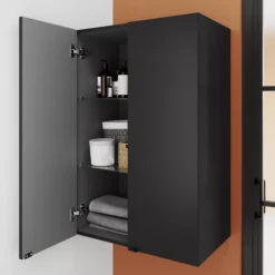 GoodHome Imandra Matt Black Double Deep Cabinet (W)600mm (H)900mm 9 GoodHome Imandra Matt Black Double Deep Cabinet (W)600mm (H)900mm -Crystal Bathware goodhome imandra matt black double deep cabinet w 600mm h 900mm5059340393124 01i