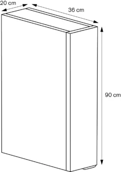 GoodHome Imandra Matt Black Single Deep Cabinet (W)200mm (H)900mm -Crystal Bathware goodhome imandra matt black single deep cabinet w 200mm h 900mm5059340394022 01t