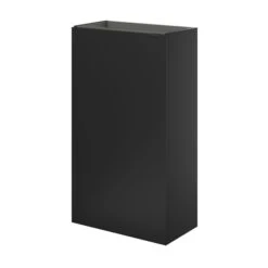 GoodHome Imandra Matt Black Single Door Cloakroom Unit (W)440mm