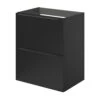 GoodHome Imandra Matt Black Slimline Cabinet (W)500mm -Crystal Bathware goodhome imandra matt black slimline cabinet w 500mm5059340393155 01c