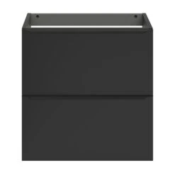 GoodHome Imandra Matt Black Slimline Cabinet (W)600mm -Crystal Bathware goodhome imandra matt black slimline cabinet w 600mm5059340393162 02c