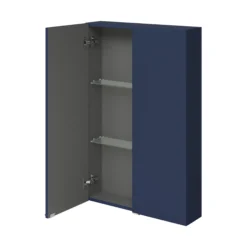 GoodHome Imandra Matt Blue Double Cabinet (W)600mm (H)900mm -Crystal Bathware goodhome imandra matt blue double cabinet w 600mm h 900mm5059340393445 03c