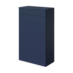 GoodHome Imandra Matt Blue Freestanding Toilet Cabinet (W)500mm (H)840mm