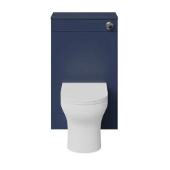 GoodHome Imandra Matt Blue Freestanding Toilet Cabinet (W)500mm (H)840mm -Crystal Bathware goodhome imandra matt blue freestanding toilet cabinet w 500mm h 840mm5059340394077 22c