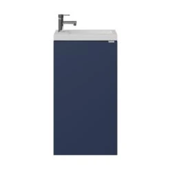 GoodHome Imandra Matt Blue Single Door Cloakroom Unit (W)440mm -Crystal Bathware goodhome imandra matt blue single door cloakroom unit w 440mm5059340393582 22c