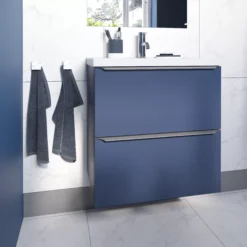 GoodHome Imandra Matt Blue Slimline Cabinet (W)600mm 19 GoodHome Imandra Matt Blue Slimline Cabinet (W)600mm -Crystal Bathware goodhome imandra matt blue slimline cabinet w 600mm5059340393599 01i