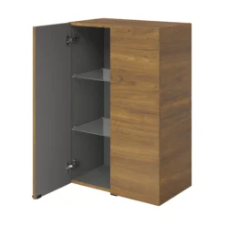 GoodHome Imandra Matt Walnut Effect Double Deep Wall Cabinet (W)600mm (H)900mm 8 GoodHome Imandra Matt Walnut Effect Double Deep Wall Cabinet (W)600mm (H)900mm -Crystal Bathware goodhome imandra matt walnut effect double deep wall cabinet w 600mm h 900mm5059340393292 03c